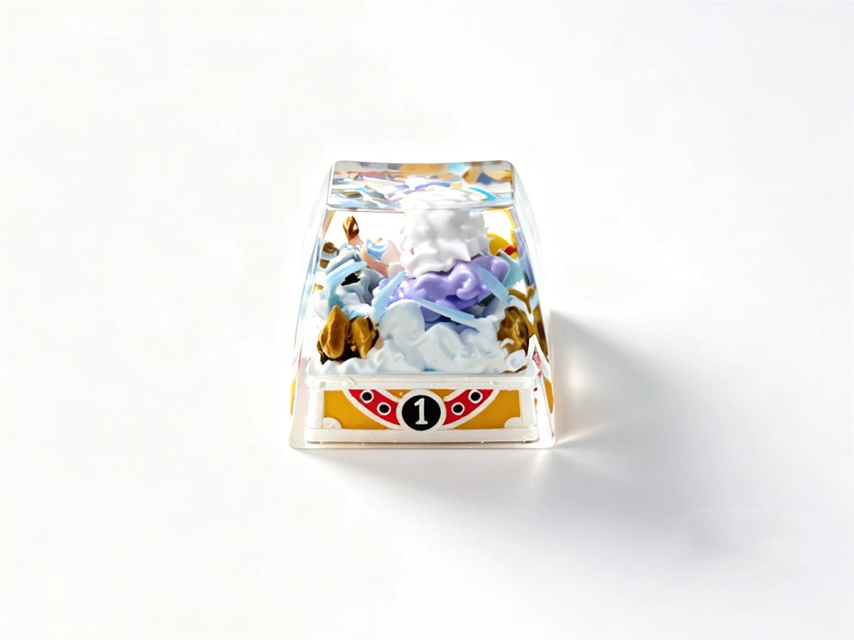 One Piece series, Nika Luffy, crystal resin personalized keycaps, game culture creative keycaps, Mechanical keyboard decorative keycaps