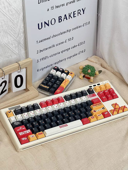 Deadpool&amp;Wolverine theme, 155 keys - Original factory height PBT full five sided thermal sublimation mechanical keyboard decoration keycap set