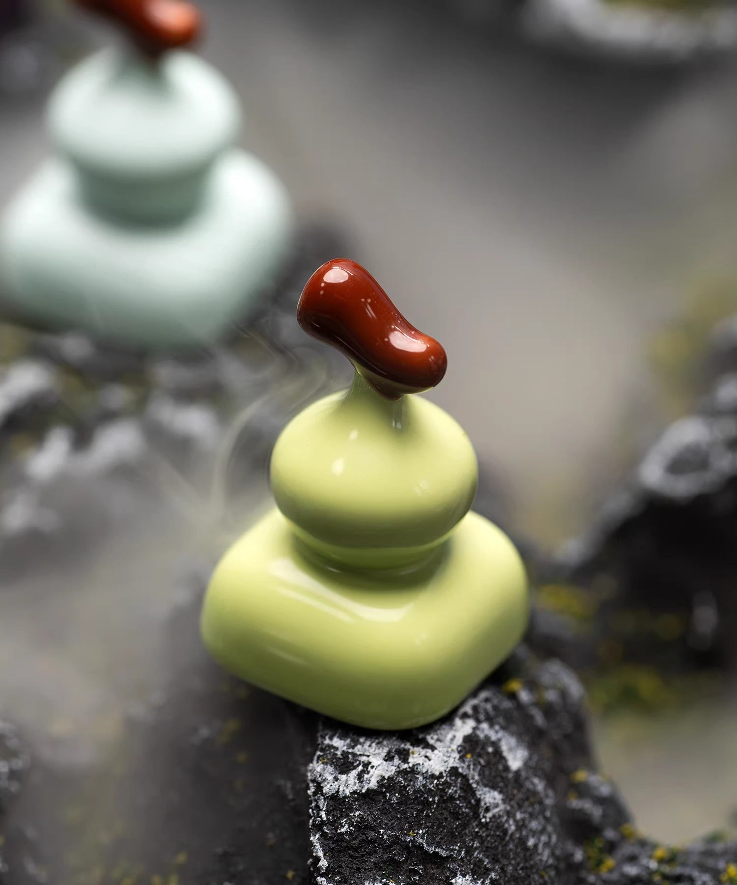 Zinc alloy gourd keycaps, metal baked paint personalized keycaps, random blind box mechanical keyboard creative decorative keycaps