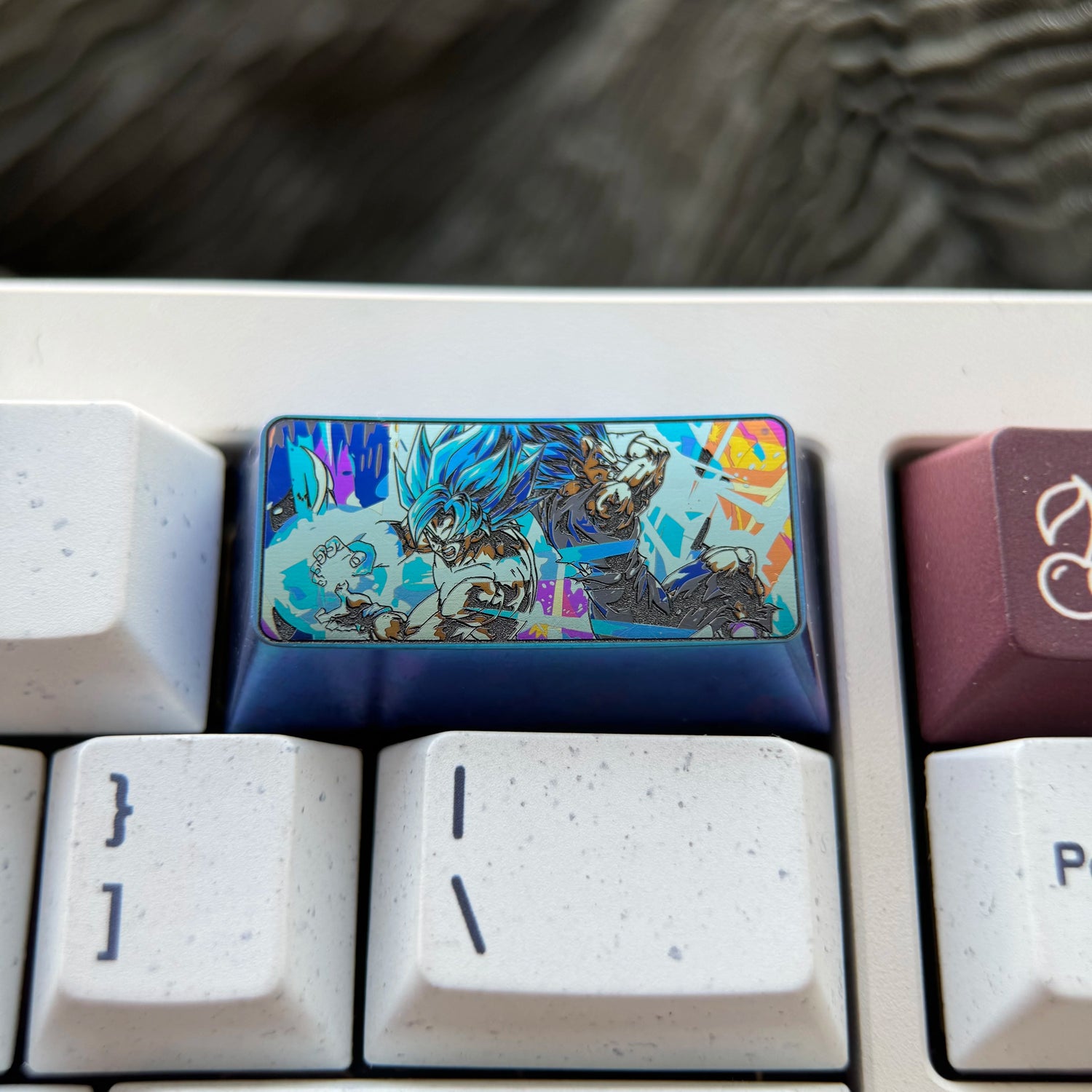 Dragon Ball, 2U Backspace Key Titanium Alloy Personalized Keycap, Anime Game Culture Creative Decorative Keycap