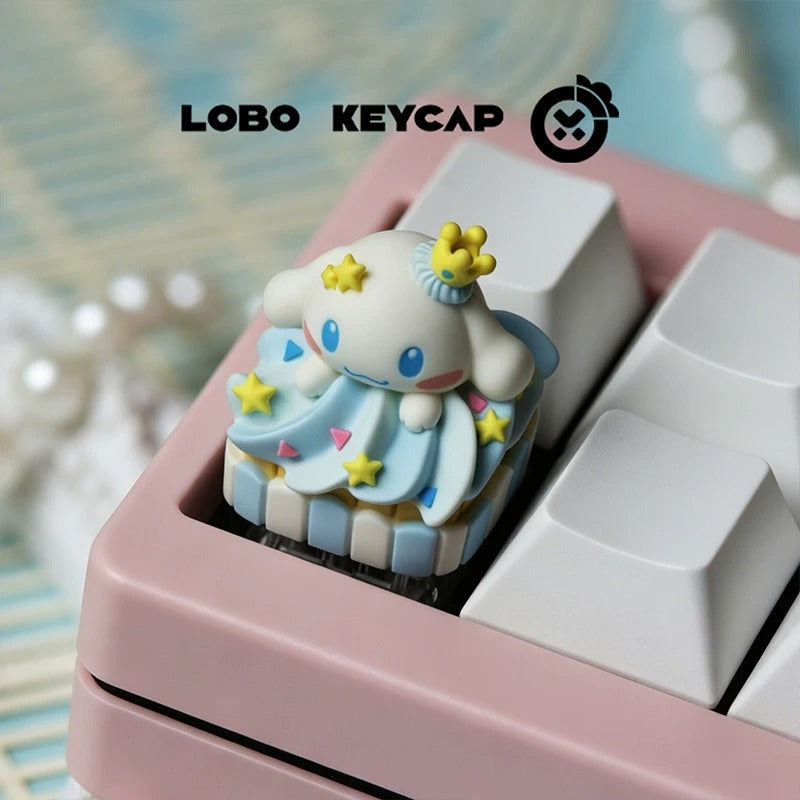 Cupcake, multi-color resin molding, cute cartoon image resin decorative keycaps, mechanical keyboard, handmade artistic keycaps