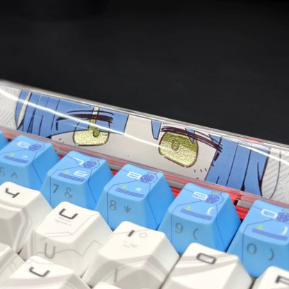 BOCCHI THE ROCK!  theme, Eyegaze spacebar design, 6.25 U spacebar, PC crystal resin gilded personalized keycaps, anime creative cultural peripheral products, decorative keycaps