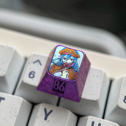 86eightysix，Vladilena Milize， 1U titanium alloy personalized keycaps, game creative cultural mechanical keyboard decorative keycaps