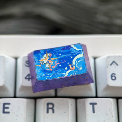 The Little Prince theme, titanium alloy large key combination set, fairy tale anime romantic theme design personalized keycaps