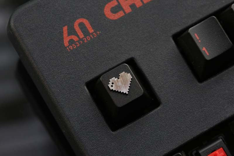 love ❤ Pixel style, metal CNC, aluminum alloy creative decorative keycaps