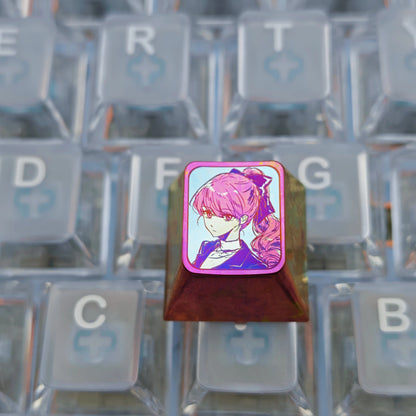 PERSONA5, P5 theme, titanium alloy personalized keycaps, anime and game culture creative metal decorative keycaps