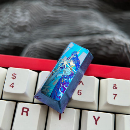 Mechanical keyboard 108% full-size keyboard, PAD keypad number area,+/Enter key, vertical 2U titanium alloy personalized key cap Collection, animation game cultural creative products, mechanical keyboard decorative key cap