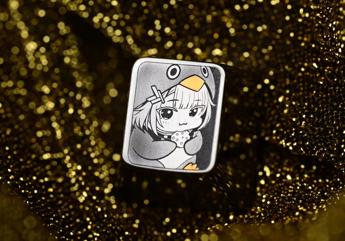 Meme, Phoebe, 1U titanium alloy personalized keycaps, cute cartoon mechanical keyboard decoration keycaps for anime and game secondary creation
