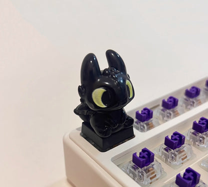 How to Train Your Dragon, Toothless, 1U Resin Shaped Personalized Keycaps, Anime Movie Creative Decorative Keycaps