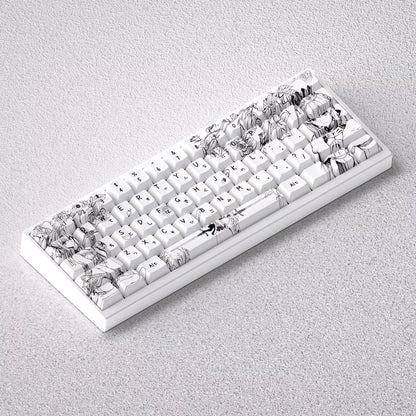 Fate/stay night series, Altria Pendragon/saber theme, original high PBT material compatible MX switch mechanical keyboard, anime and game theme keycap set, mechanical keyboard replacement keycap set
