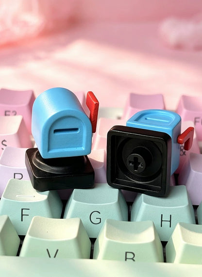 Barricade series personalized keycaps， Road obstacle shaped keycaps, mechanical keyboard decorative keycaps