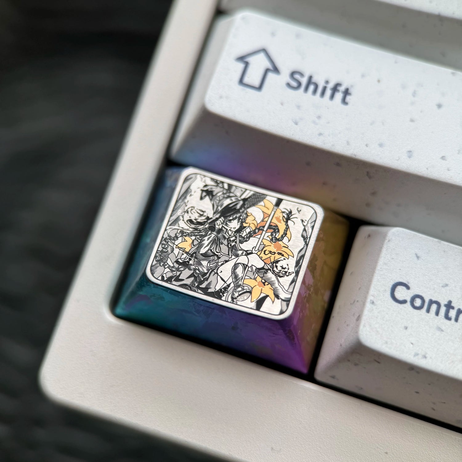 Mushoku Tensei: Jobless Reincarnation, Roxy1.25U precision titanium alloy, anime, game, novel, metal personalized keycaps