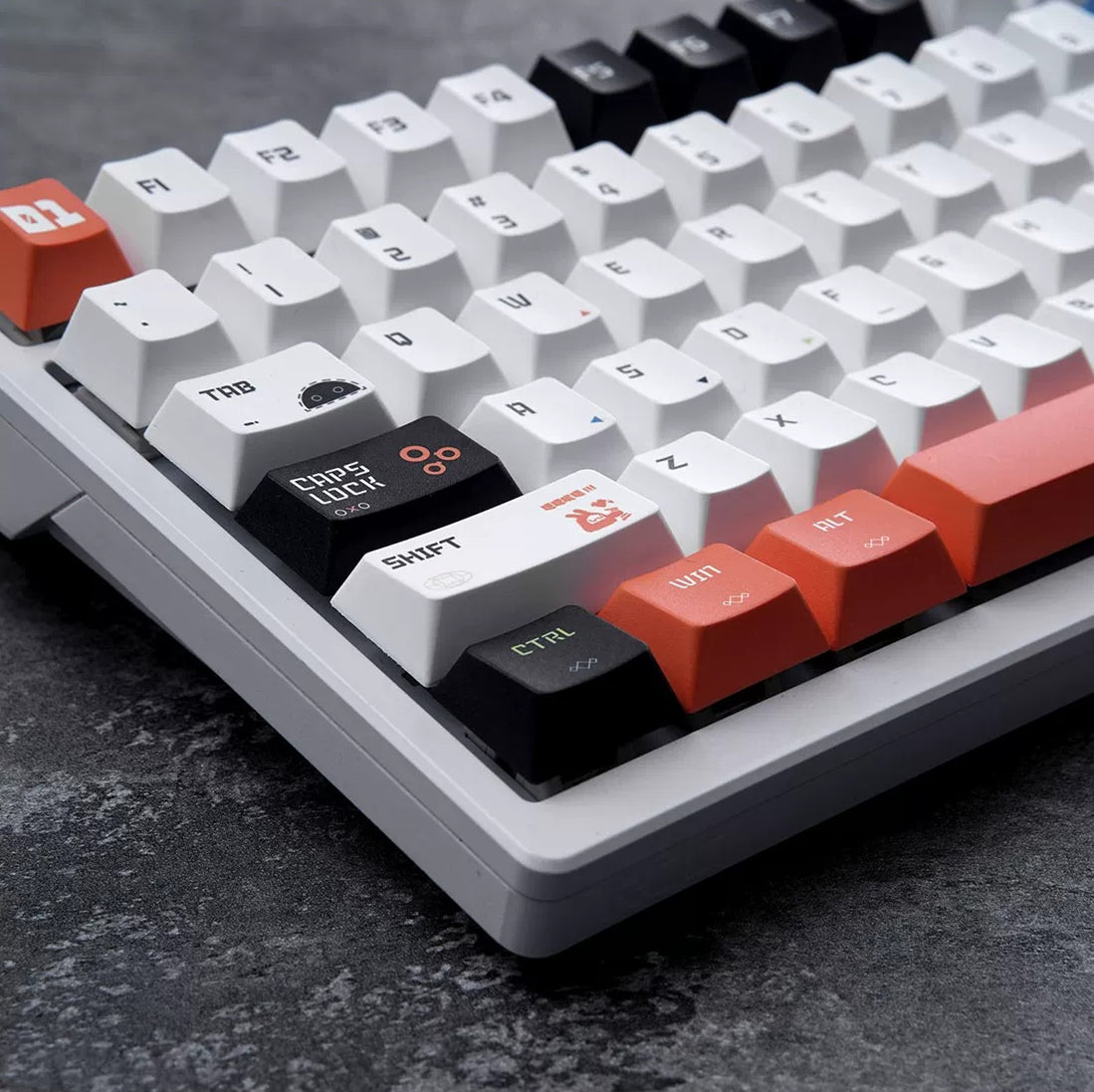 Zenless Zone Zero series, Bangboo themed PBT material personalized keycap set, anime and games cultural creative decoration keycap set, compatible with 61/64/68/75/84/87/104 mechanical keyboard