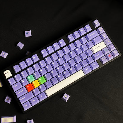 NGC game console theme retro game console design replaces keycaps, PBT material material personalized keycap set, Gaming keyboard, compatible with 61/64/68/75/84/87/104 mechanical keyboard replacement keycap
