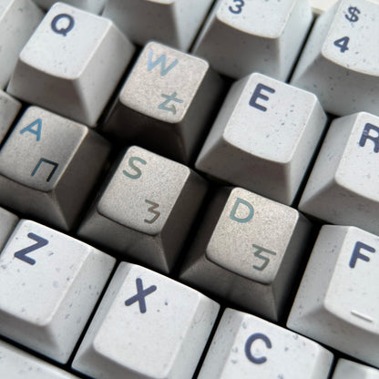 WASD Stone washing process titanium alloy  personalized keycaps, FPS game keys wear-resistant and scratch resistant titanium alloy mechanical keyboard decorative function keycaps