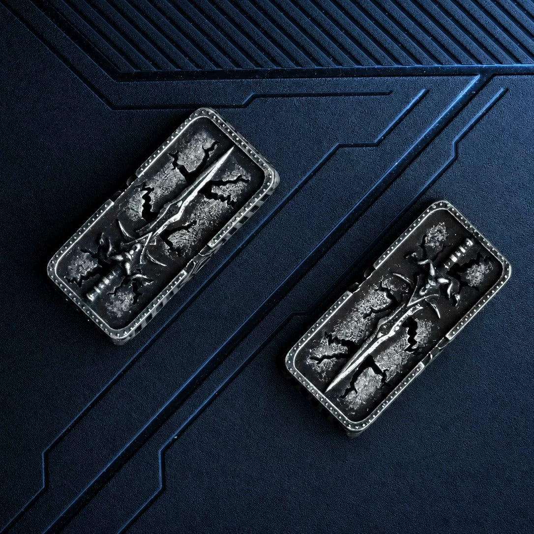 Warcraft, Frostmourne, 2U Backspace Key Metal Personalized Keycaps, Game Creative Culture Keycaps, Mechanical Keyboard Game Keyboard Decorative Keycaps