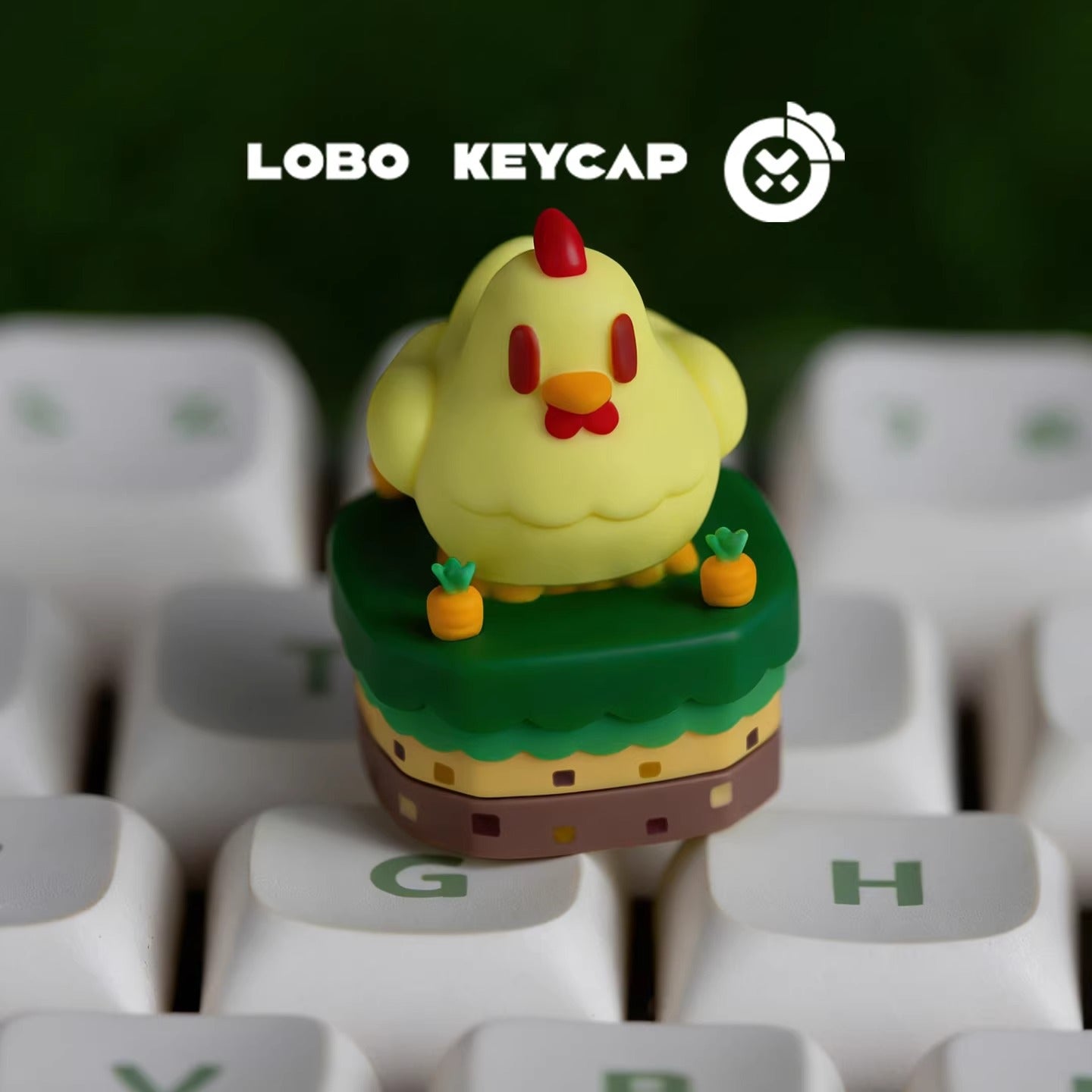 Stardew Valley， Pet chicken multi-color resin molded personalized keycaps, creative decorative keycaps for anime, gaming, and cultural peripherals