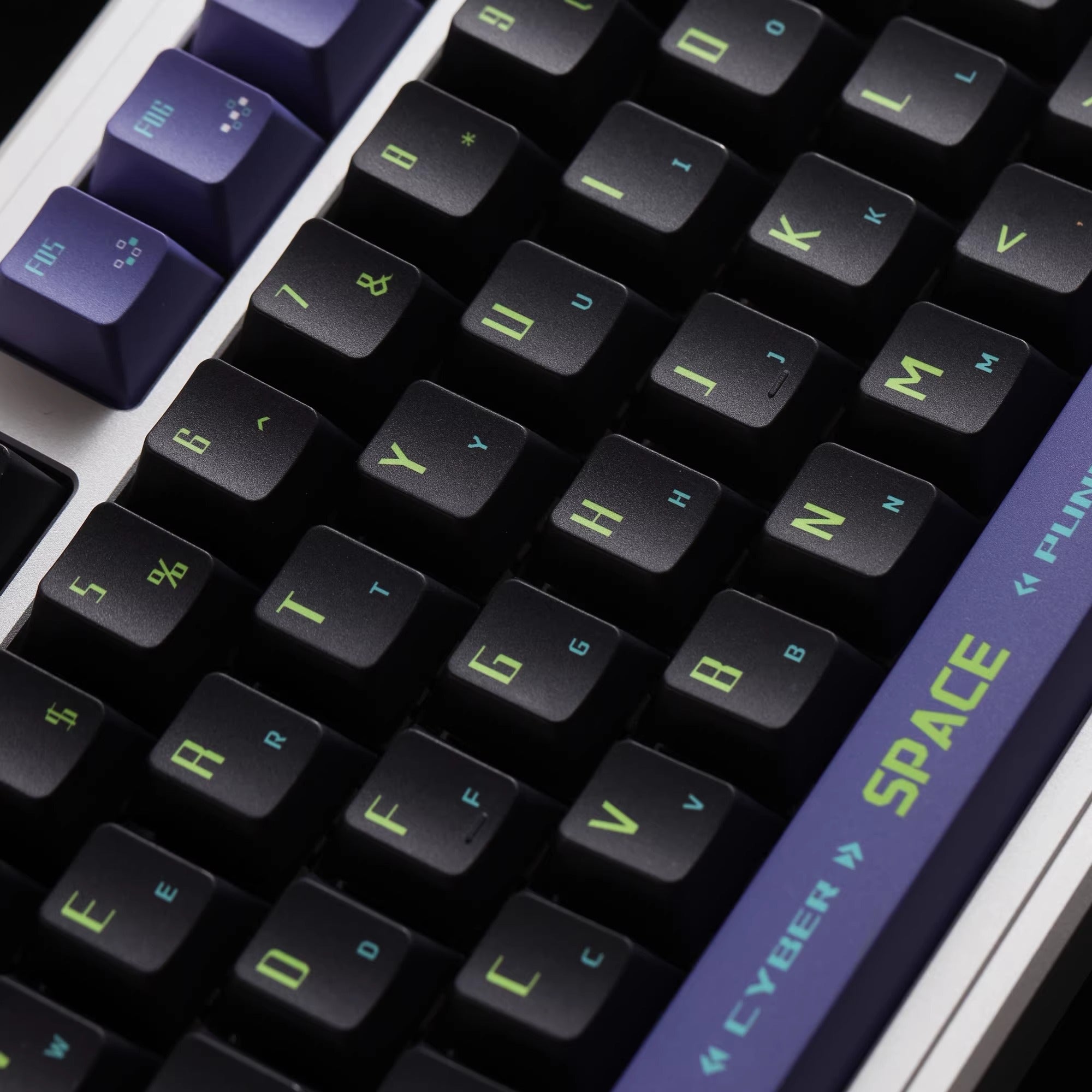 Cyberpunk Pulse Theme -137 Keys - Original High PBT Thermal Sublimation Mechanical Keyboard Custom Decorative Keycap Set