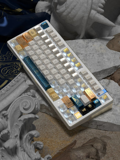 Thor Odinson/The God of Thunder  PBT material personalized keycap set, mechanical keyboard replacement decorative keycaps, Science fiction mythology themed keycaps compatible with 61/64/68/75/84/87/104 key mechanical keyboards