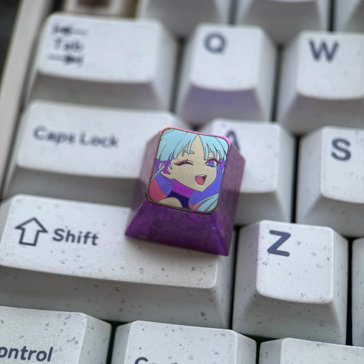 Cosmic Princess Kaguya! Theme design, 1U titanium alloy personalized keycaps, science fiction, music, fantasy mechanical keyboard decorative keycaps.