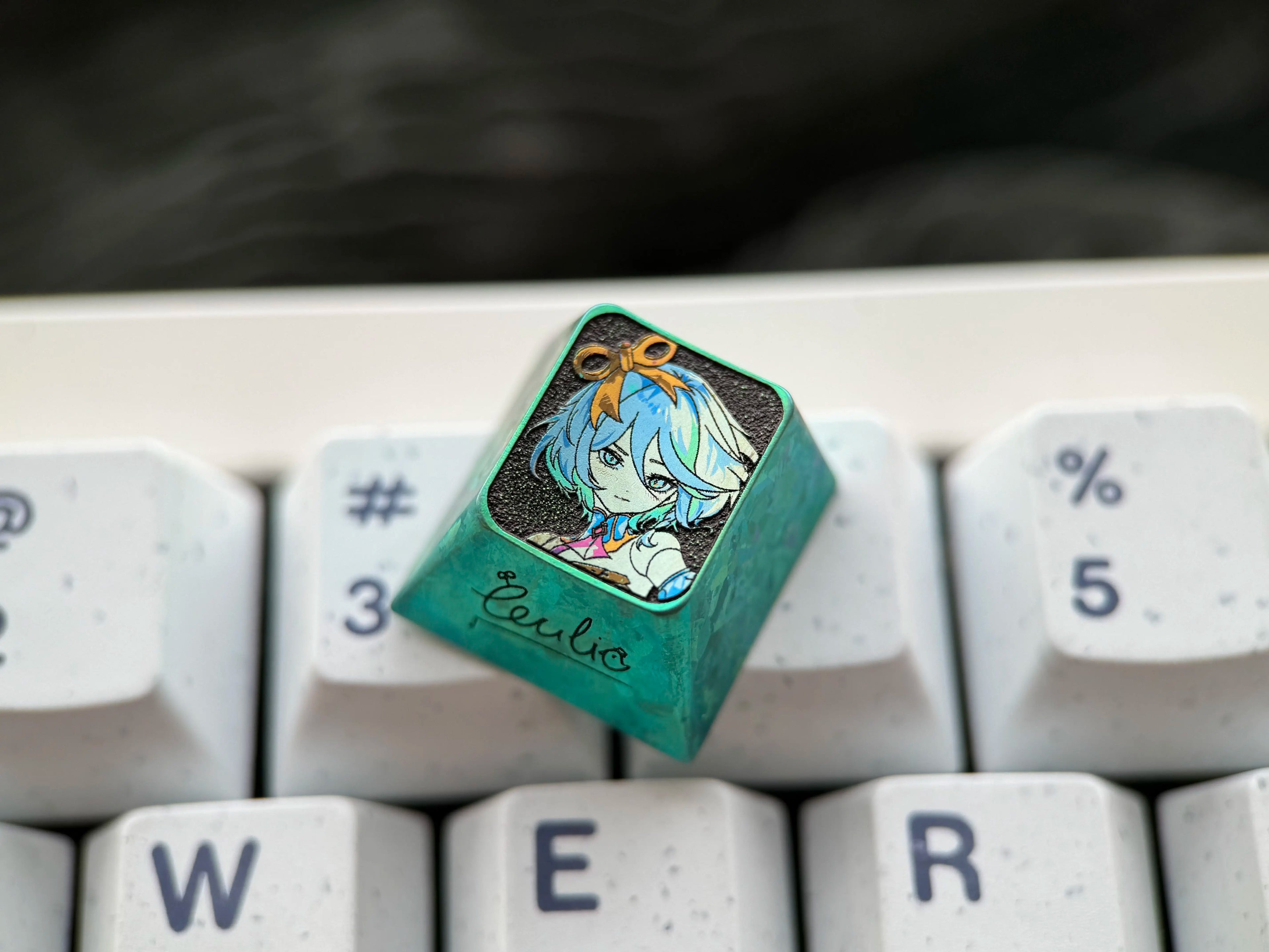 Cecilia Immergreen, 1U titanium alloy personalized keycaps, game creative cultural mechanical keyboard decorative keycaps