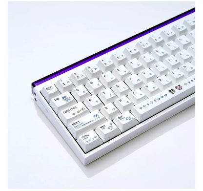 Electronic Pet, Virtual Pet theme design replaces keycaps, PBT material material personalized keycap set, compatible with 61/64/68/75/84/87/104 mechanical keyboard replacement keycap