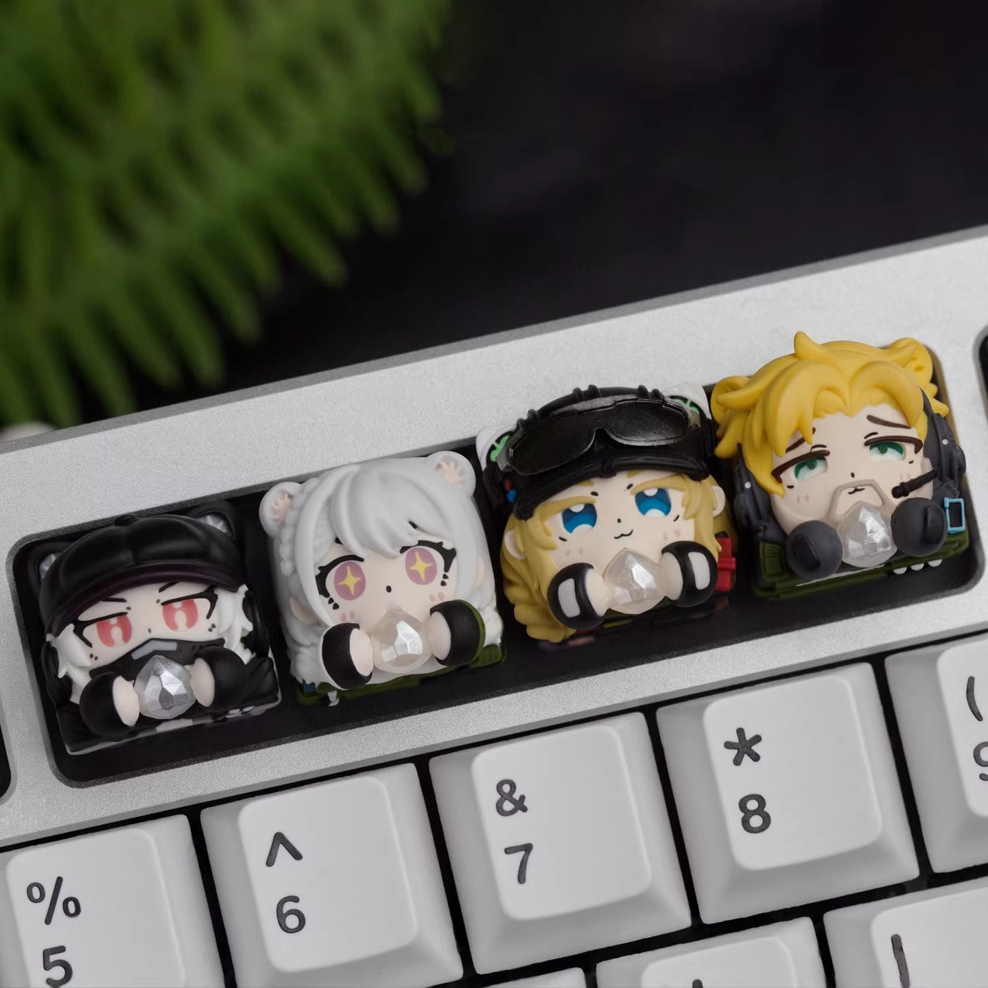 Delta Force，Delta Action，Multi colored Resin Personalized Keycaps, Game Anime Prop Handmade Decorative Keycaps