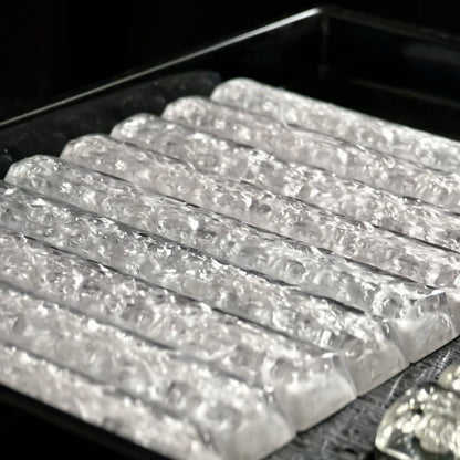 Ice cubes, water ripple design, 6.25U space bar transparent resin personalized keycap, mechanical keyboard element decorative keycap