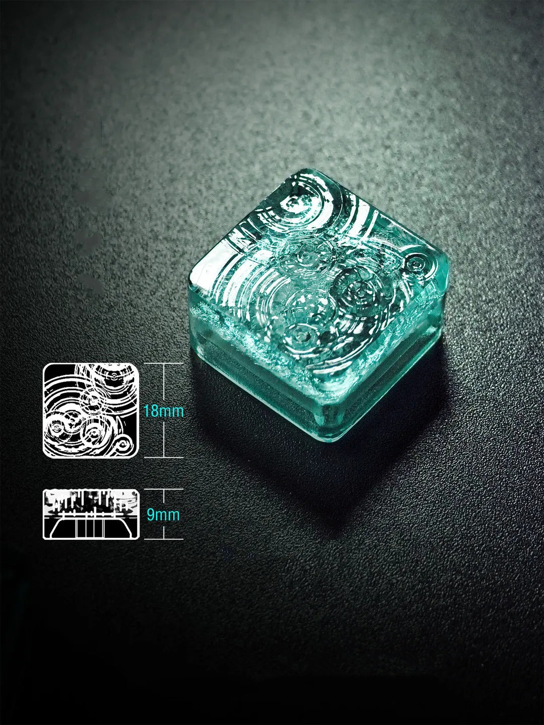 Lake water keycaps, personalized keycaps, single keycap, mechanical keyboard, creative computer desktop matching keycaps, Mechanical keyboard decorative keycaps