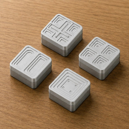Overlapping Shadow "Metal Personalized Keycap Series, CNC Aluminum Alloy Processed Keycaps, Mechanical Keyboard Decorative Keycaps