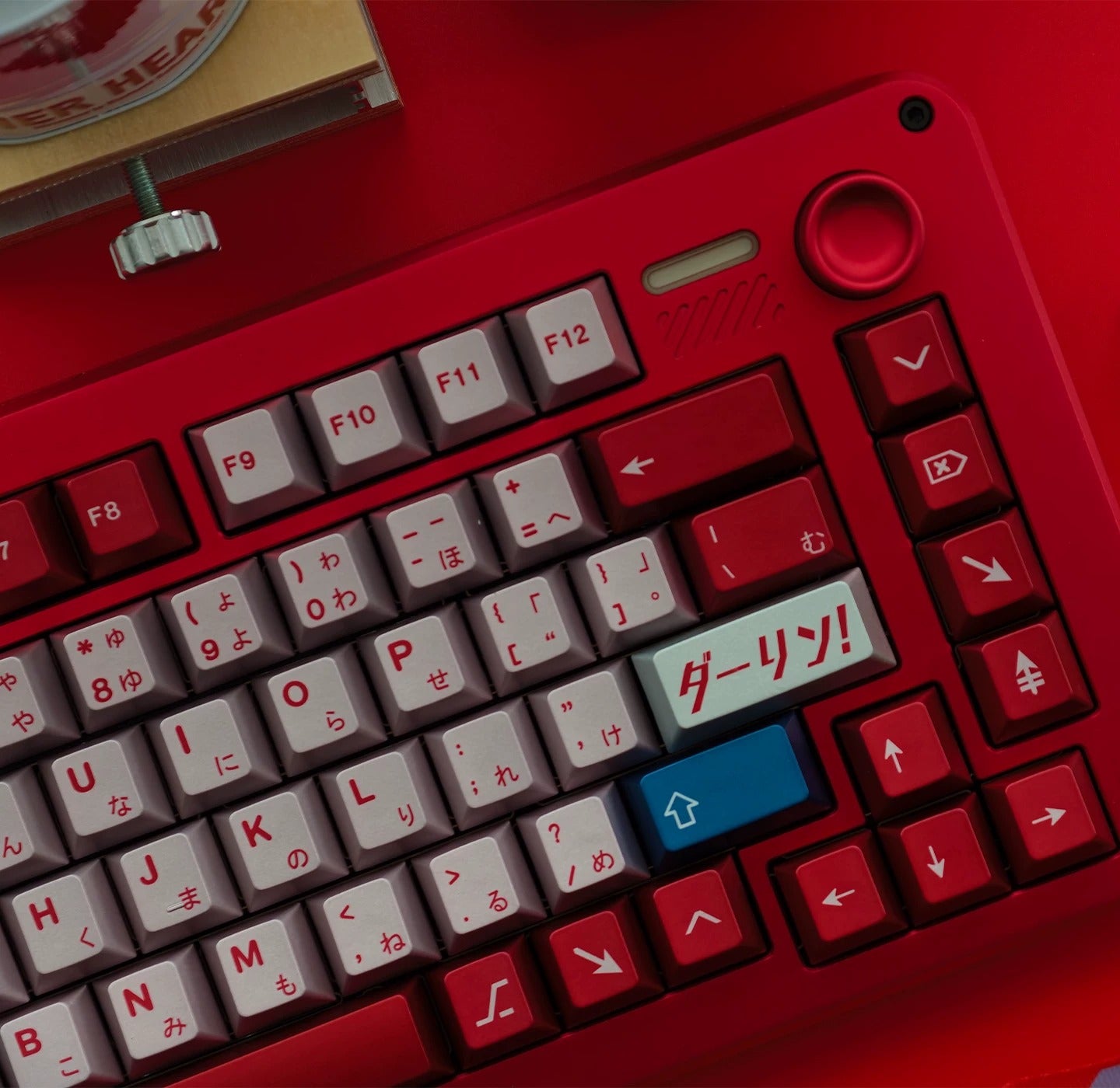 DARLING in the FRANXX Theme, 02, Metallic Texture, PBT Material material personalized keycap set, anime and games cultural creative decoration keycap set, compatible with 61/64/68/75/84/87/104 mechanical keyboard replacement keycap