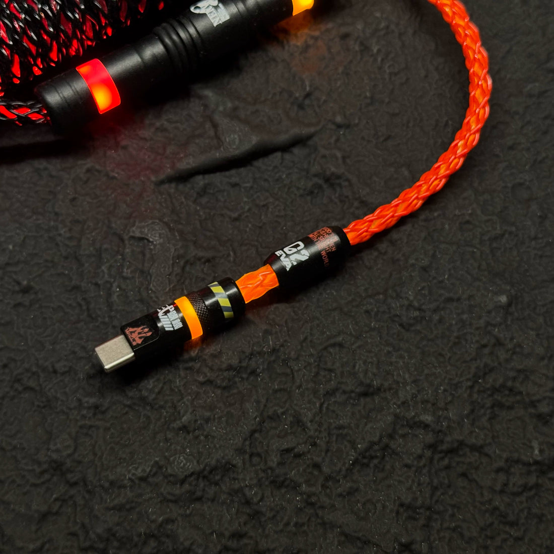 Customized manual data cable for mechanical keyboard with EVA theme design, Type-C TO USB-A Mechanical keyboard manual customization data cable