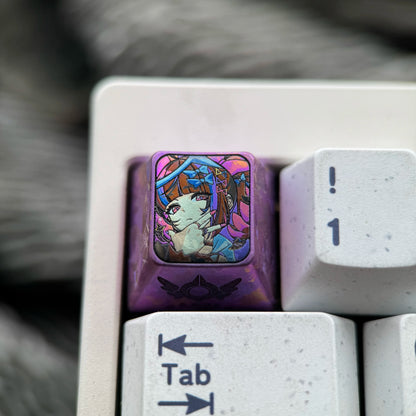 Zenless Zone Zero， Colorful version Angels of Delusion1U titanium alloy personalized keycaps, anime and game cultural creative keycaps, mechanical keycaps decorative keycaps