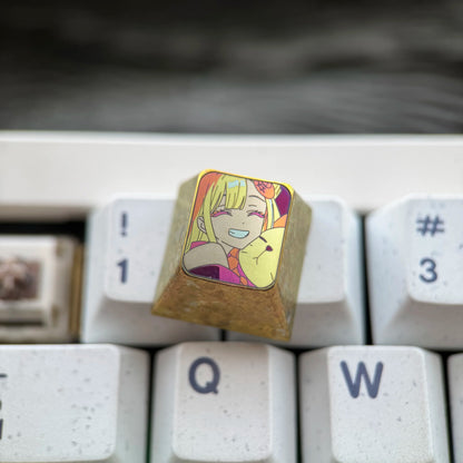 Cosmic Princess Kaguya! Theme design, 1U titanium alloy personalized keycaps, science fiction, music, fantasy mechanical keyboard decorative keycaps.