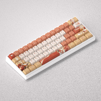 Genshin Impact series, Yoimiya theme, original high PBT material compatible MX switch mechanical keyboard, anime game theme set keycaps, mechanical keyboard replacement keycap set