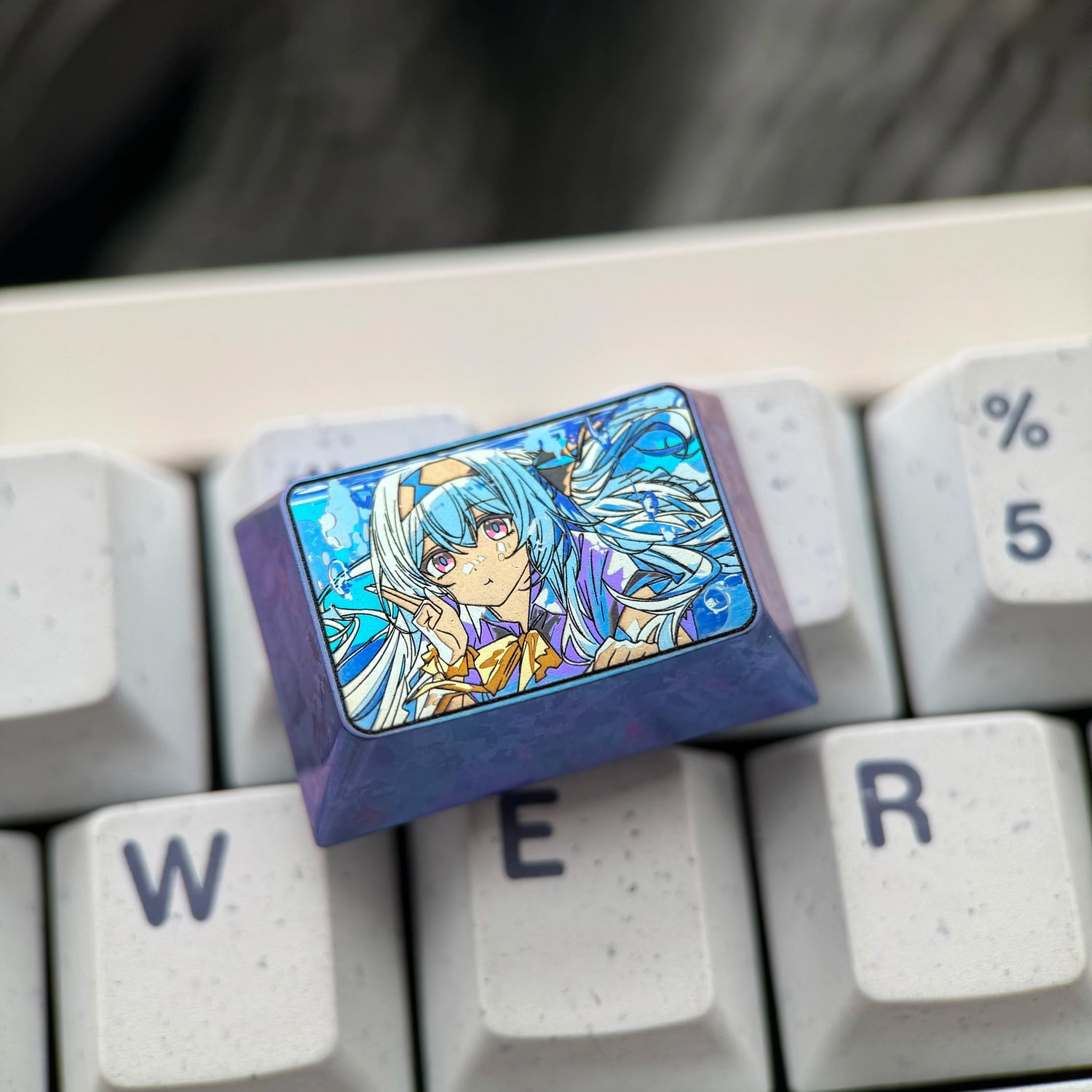 Honkai: Star Rail, Firefly theme, 1.5U titanium alloy personalized keycaps, anime and game culture creative art keycaps, mechanical keyboard decorative keycaps