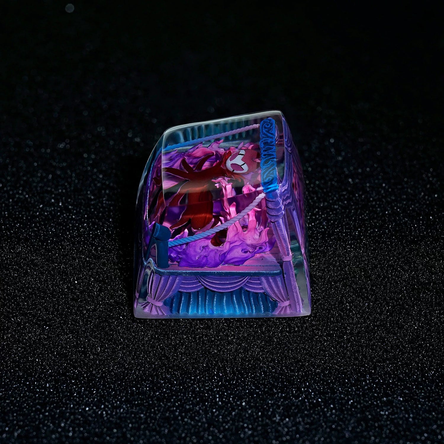 Hollow Knight, Grimm, Crystal Resin Personalized Keycaps, Anime Game Culture Creative Resin Keycaps, Mechanical Keyboard Art Decorative Keycaps
