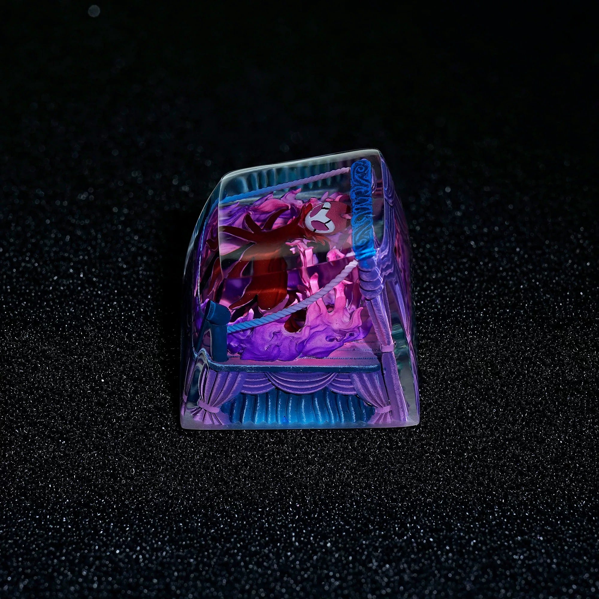 Hollow Knight, Grimm, Crystal Resin Personalized Keycaps, Anime Game Culture Creative Resin Keycaps, Mechanical Keyboard Art Decorative Keycaps