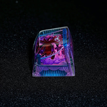 Hollow Knight, Grimm, Crystal Resin Personalized Keycaps, Anime Game Culture Creative Resin Keycaps, Mechanical Keyboard Art Decorative Keycaps