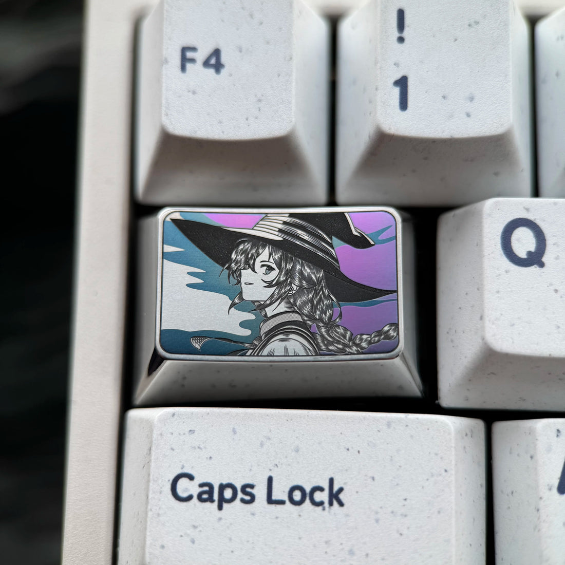 Mushoku Tensei: Jobless Reincarnation, 1.5U precision carved titanium alloy Roxy, anime, game, novel, metal personalized keycaps