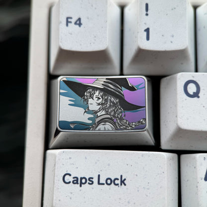 Mushoku Tensei: Jobless Reincarnation, 1.5U precision carved titanium alloy Roxy, anime, game, novel, metal personalized keycaps
