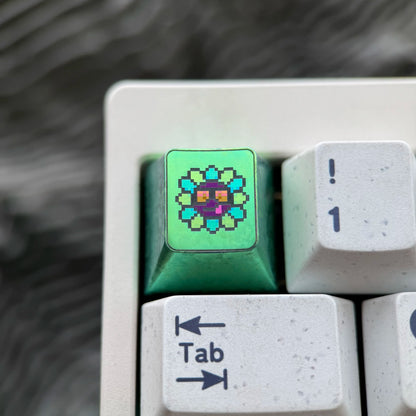 Sunflower, Sunflower series 14 models to choose from, 1U titanium alloy personalized keycaps, fashionable and trendy items, mechanical keyboard artistic decorative keycaps.