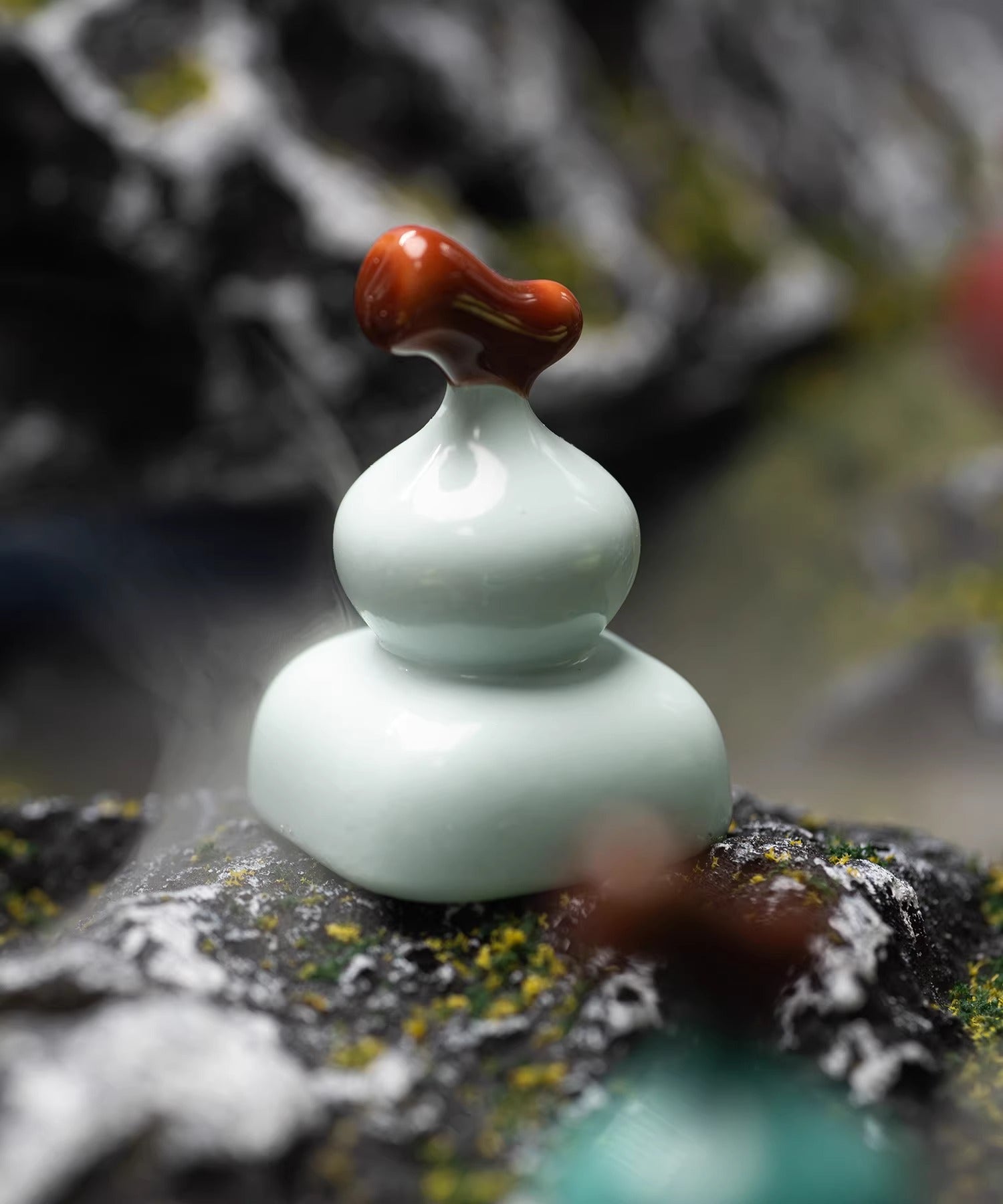 Zinc alloy gourd keycaps, metal baked paint personalized keycaps, random blind box mechanical keyboard creative decorative keycaps