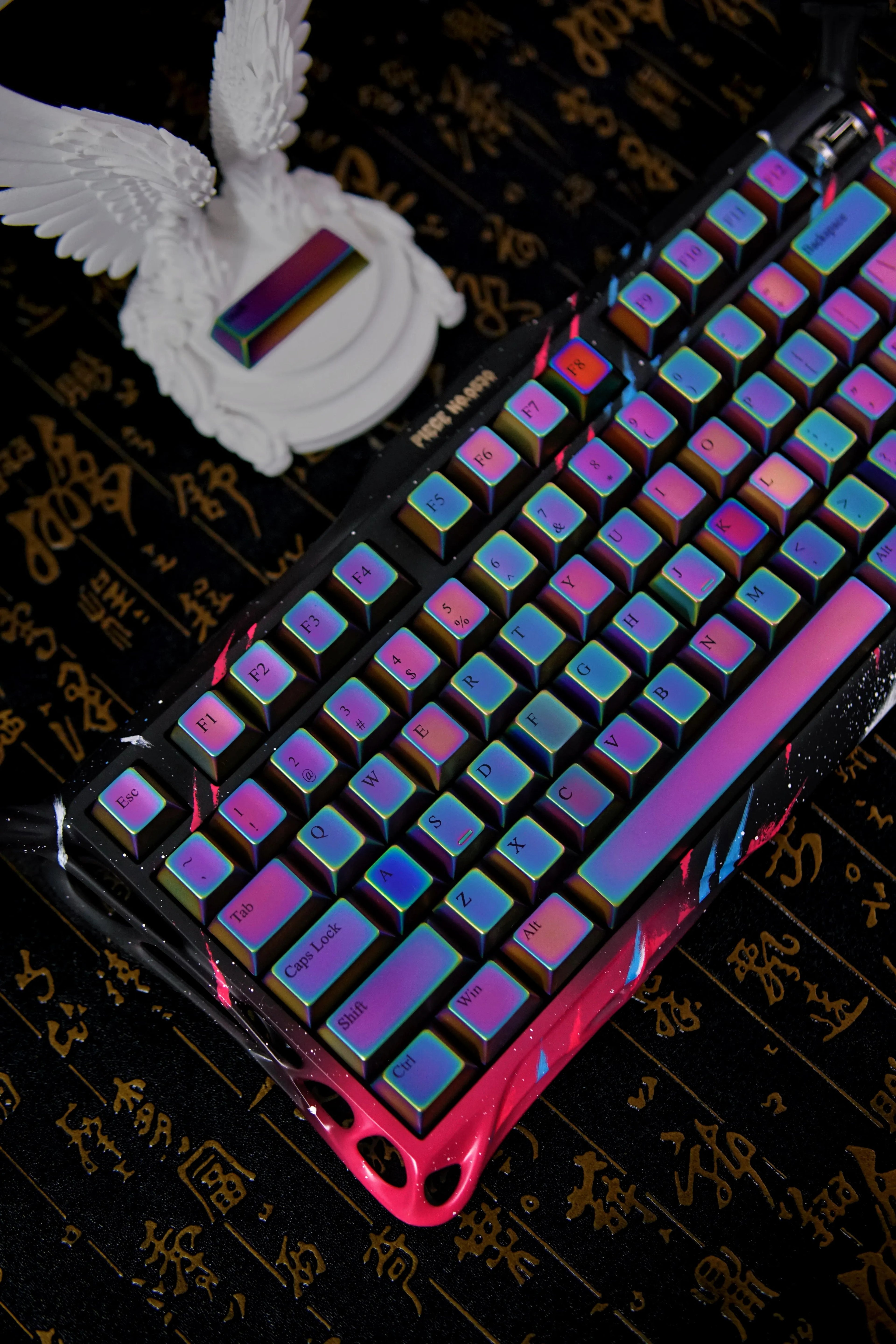 Colorful set personalized keycaps, zinc alloy colored metal decorative keycaps, customized keycaps