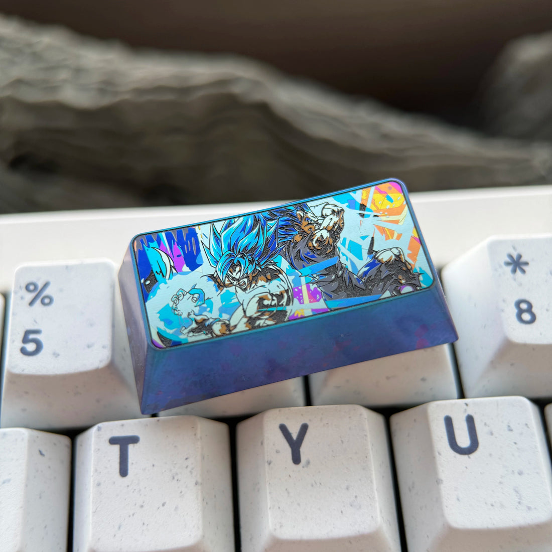 Dragon Ball, 2U Backspace Key Titanium Alloy Personalized Keycap, Anime Game Culture Creative Decorative Keycap