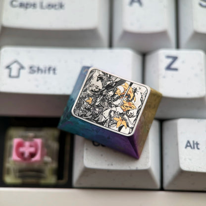 Mushoku Tensei: Jobless Reincarnation, Roxy1.25U precision titanium alloy, anime, game, novel, metal personalized keycaps