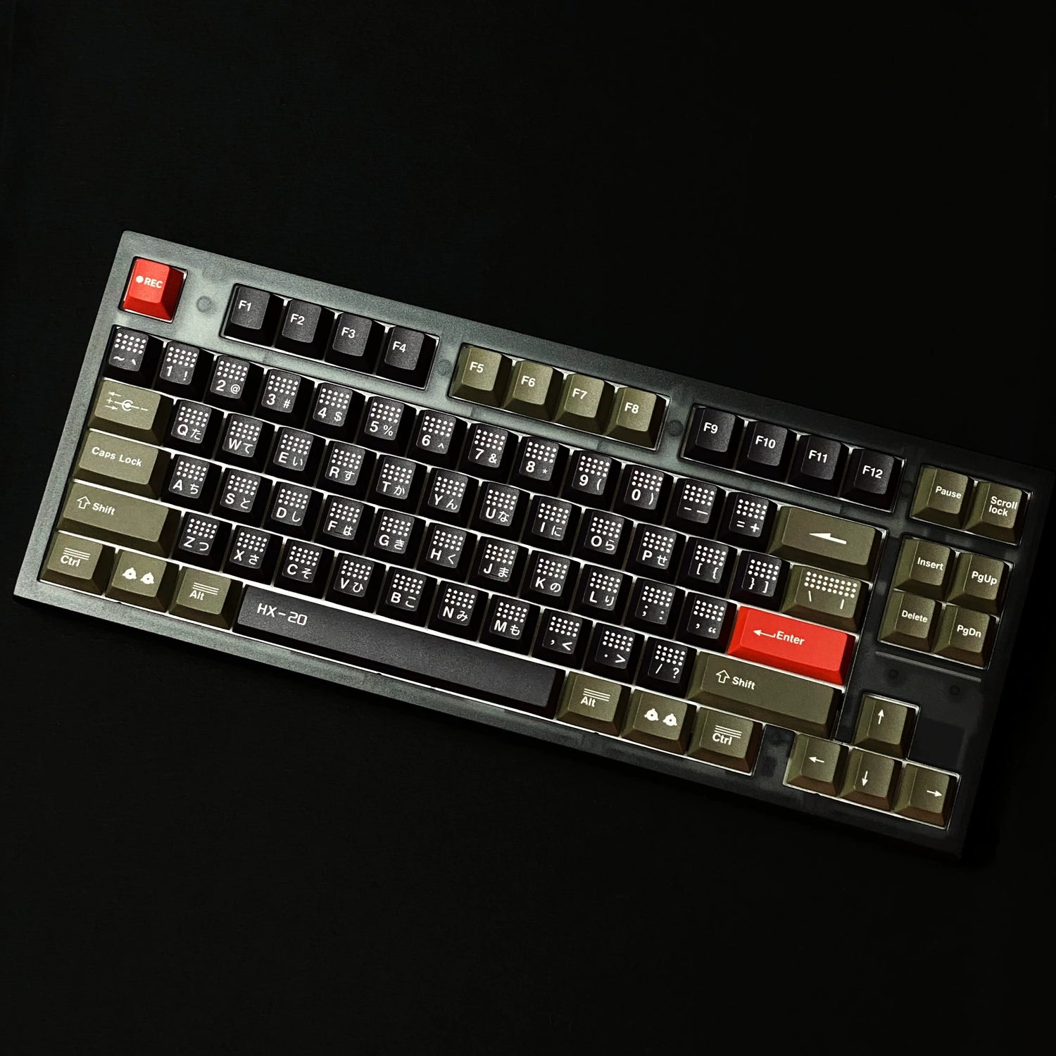 HX-20 retro keycap minimalist style factory height, PBT material material personalized keycap set， Simplified mechanical keyboard replacement keycap set, compatible with 61/64/68/75/84/87/104 mechanical keyboard replacement keycap