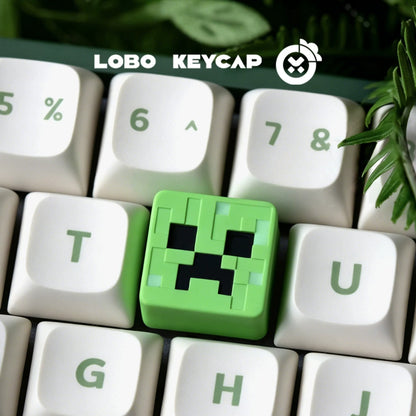 Minecraft， Multi colored resin personalized keycaps, anime, gaming, cultural and creative peripheral products, mechanical keyboard decoration keycaps, gaming keycaps