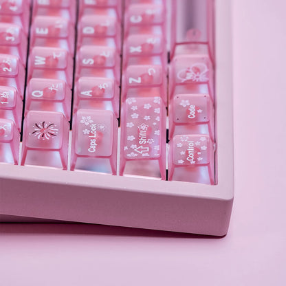 Spring and Jingming Black Theme Theme, Keycap Set PBT/PC Metallic Texture personalized keycap set, , compatible with 61/64/68/75/84/87/104 mechanical keyboard