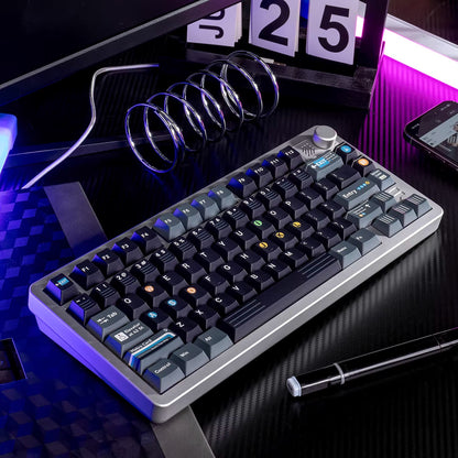 New York subway themed design, PBT material personalized keycap set, factory highly customized keycap decoration set, compatible with Wooting/ROG EXTREME mechanical keyboard